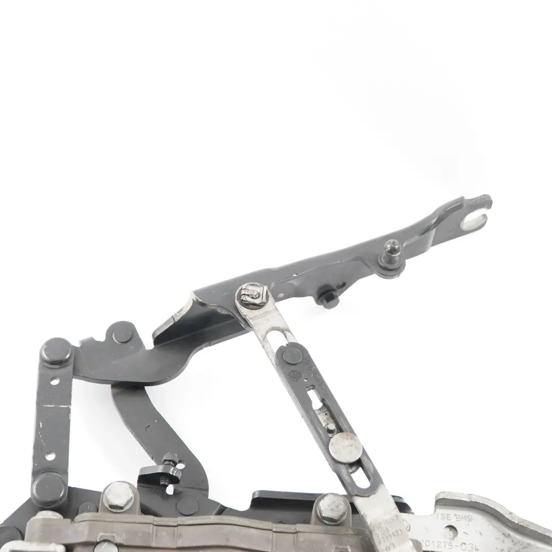 BMW F10 F11 Hood Hinge Left N/S Engine Bonnet Actuator Sophistograu Grey - A90 - SKU 7207199-SOP - Part number 7207199