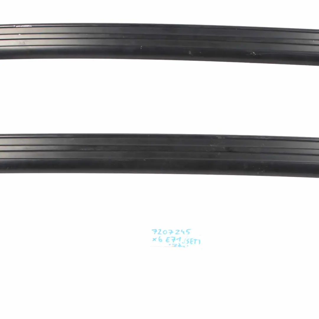 BMW X6 E71 Roof Railing Left Right N/O/S Luggage Compartment Strip Set - SKU 7207245/7207246 - Part number 7207245