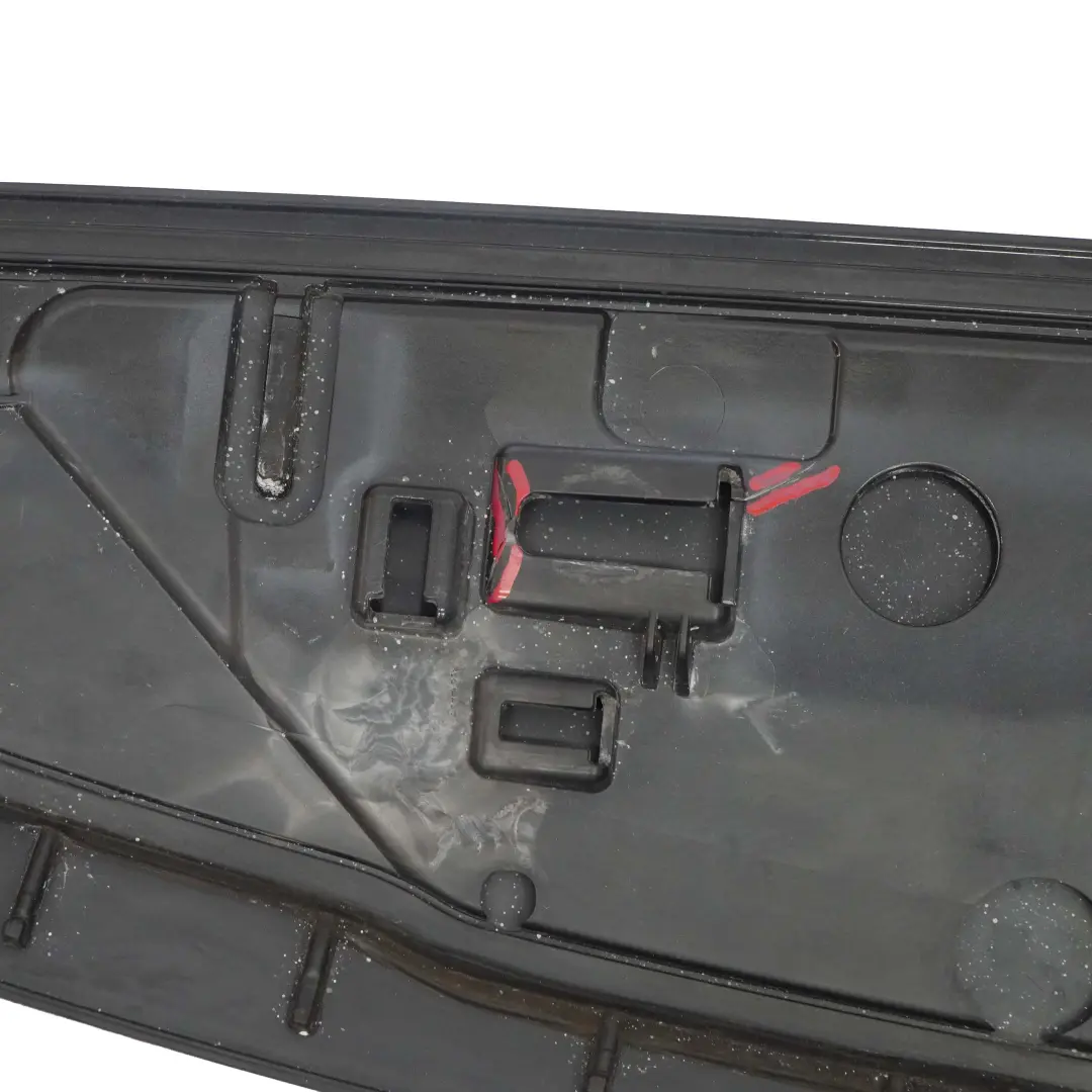 Spoiler BMW F07 Cover Panel Top Trunk Lid Gran Turismo Black Sapphire 475 to Rear with Part number 7207411 Rear Spoiler BMW F07 Cover Panel Top Trunk Lid Gran Turismo Black Sapphire 475 - SKU 7207411-BS1 - Part number 7207411