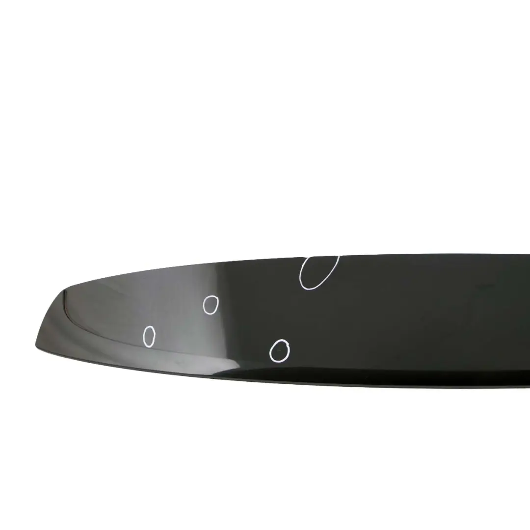 Spoiler BMW F07 Cover Panel Top Trunk Lid Gran Turismo Black Sapphire 475 to Rear with Part number 7207411 Rear Spoiler BMW F07 Cover Panel Top Trunk Lid Gran Turismo Black Sapphire 475 - SKU 7207411-BS - Part number 7207411