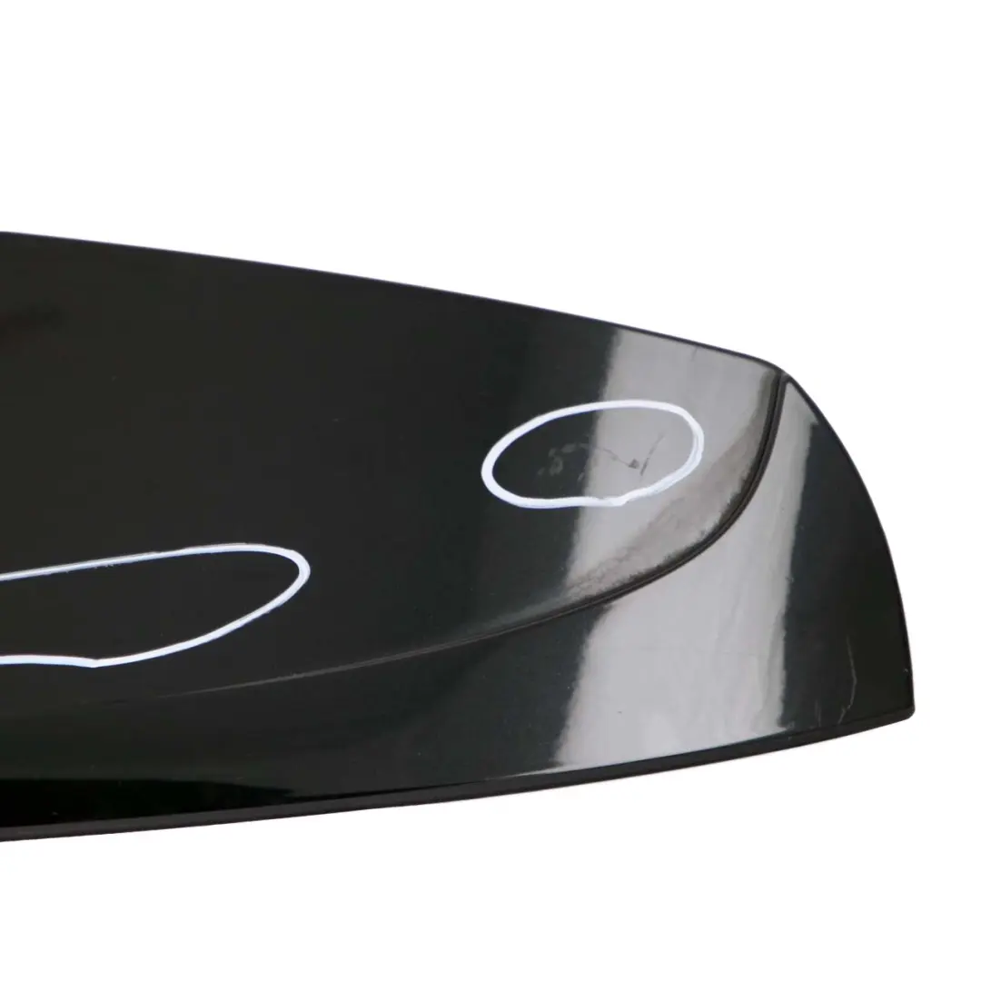 Spoiler BMW F07 Cover Panel Top Trunk Lid Gran Turismo Black Sapphire 475 to Rear with Part number 7207411 Rear Spoiler BMW F07 Cover Panel Top Trunk Lid Gran Turismo Black Sapphire 475 - SKU 7207411-BS - Part number 7207411