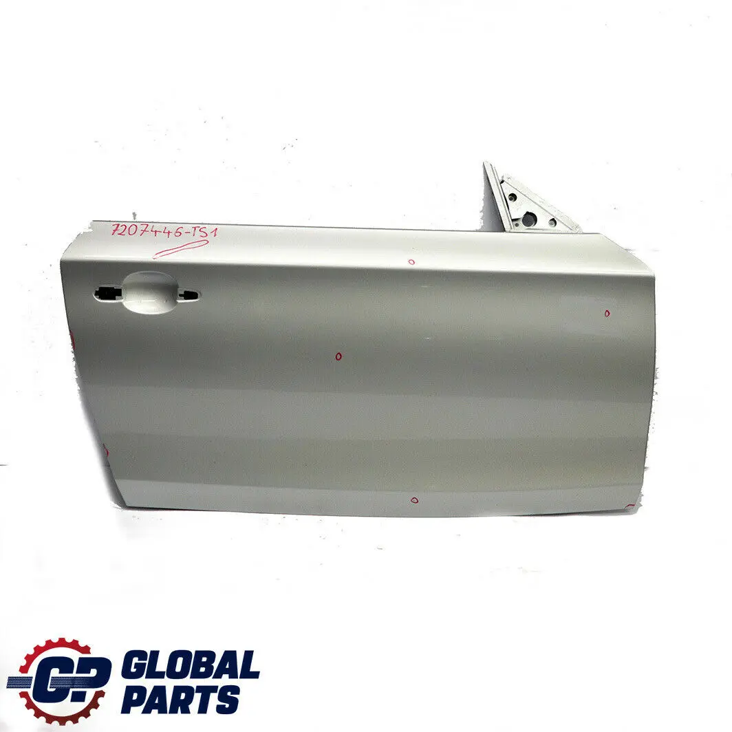 BMW E81 E82 E88 Porta Anteriore Destra Argento-Titanio Argento Metallico