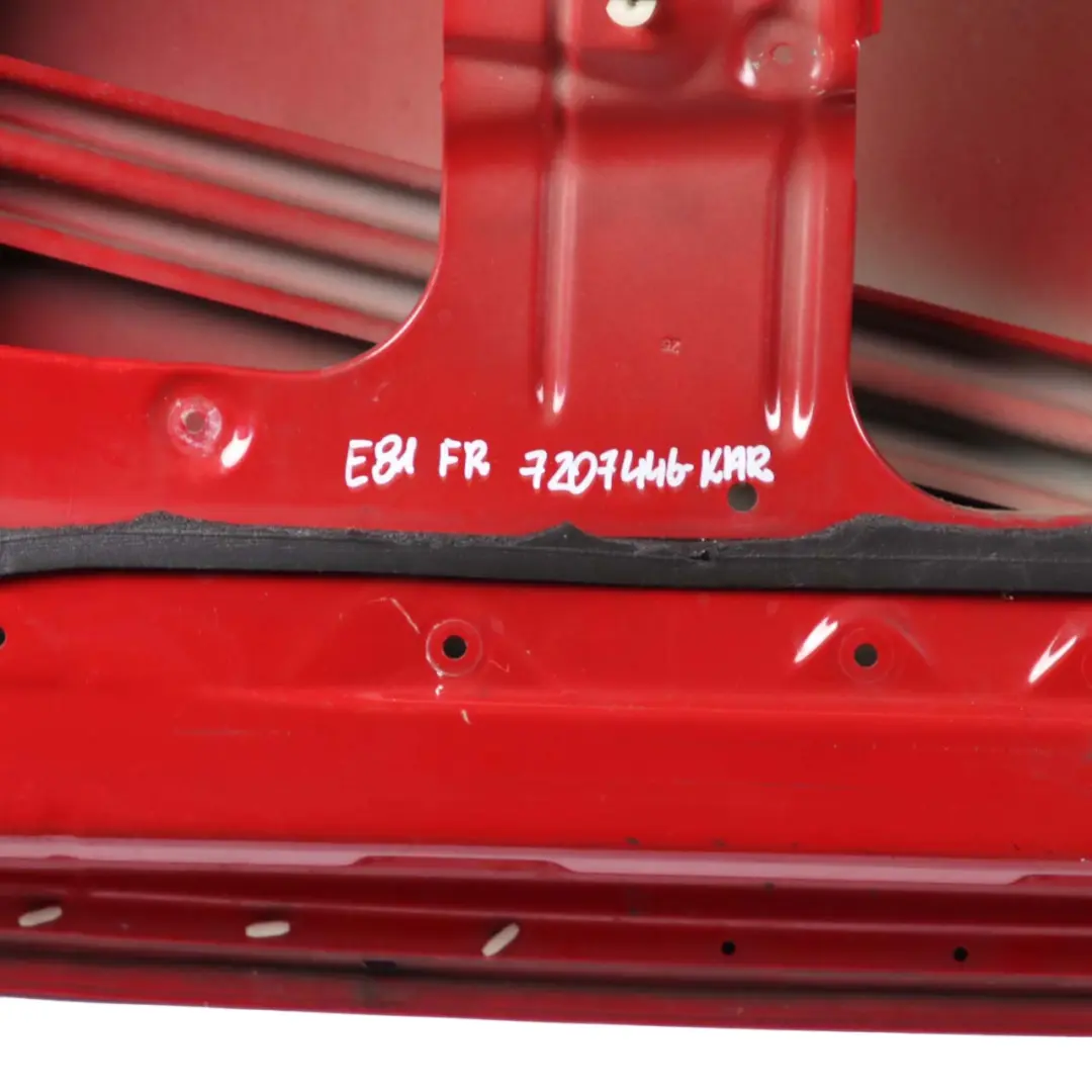 Door Front Right O/S E82 E88 Karmesinrot Crimson Red - A61 to BMW E81 with Part number 7207446 BMW E81 Door Front Right O/S E82 E88 Karmesinrot Crimson Red - A61 - SKU 7207446-KAR - Part number 7207446