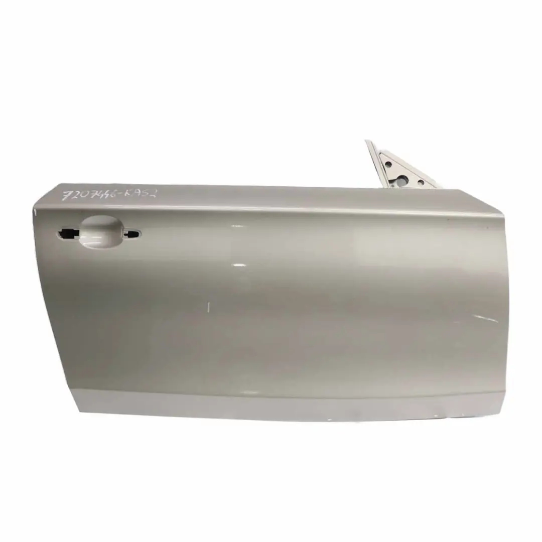 Door Front Right O/S E88 Kaschmirsilber Cashmere Silver - A72 to BMW E81 E82 with Part number 7207446 BMW E81 E82 Door Front Right O/S E88 Kaschmirsilber Cashmere Silver - A72 - SKU 7207446-KAS2 - Part number 7207446