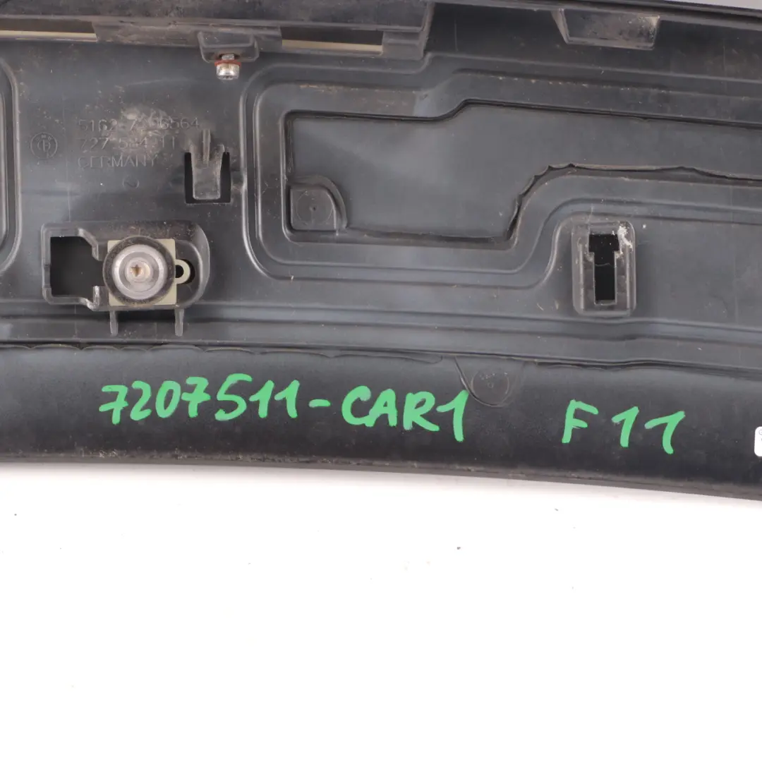 Boot Lid Tailgate Rear Spoiler Carbonschwarz Metallic Black - 416 to BMW F11 with Part number 7207511 BMW F11 Boot Lid Tailgate Rear Spoiler Carbonschwarz Metallic Black - 416 - SKU 7207511-CAR1 - Part number 7207511