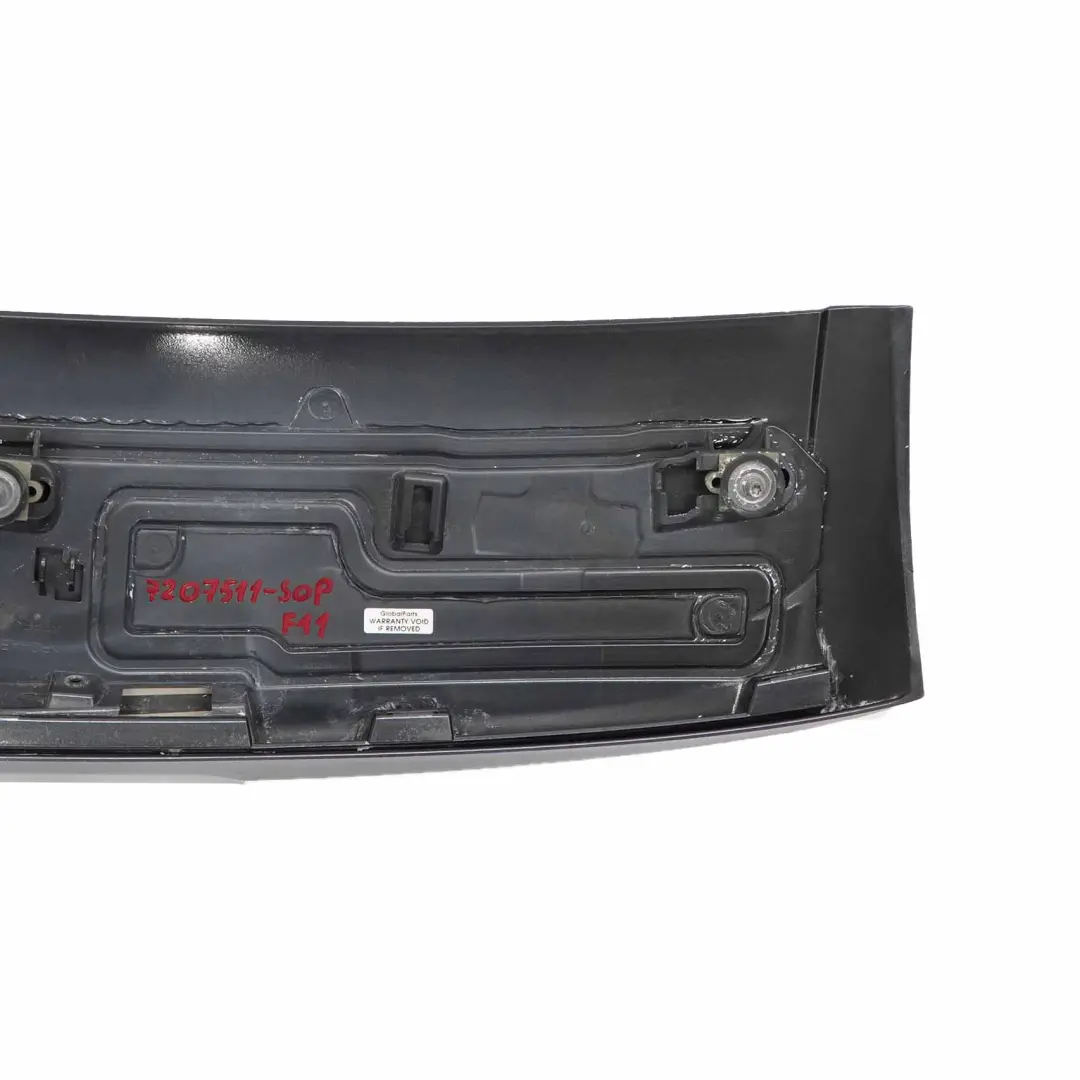 Spoiler BMW F11 Touring Boot Trunk Tailgate Sophistograu Grey Metallic A90 to Rear with Part number 7207511 Rear Spoiler BMW F11 Touring Boot Trunk Tailgate Sophistograu Grey Metallic A90 - SKU 7207511-SOP - Part number 7207511