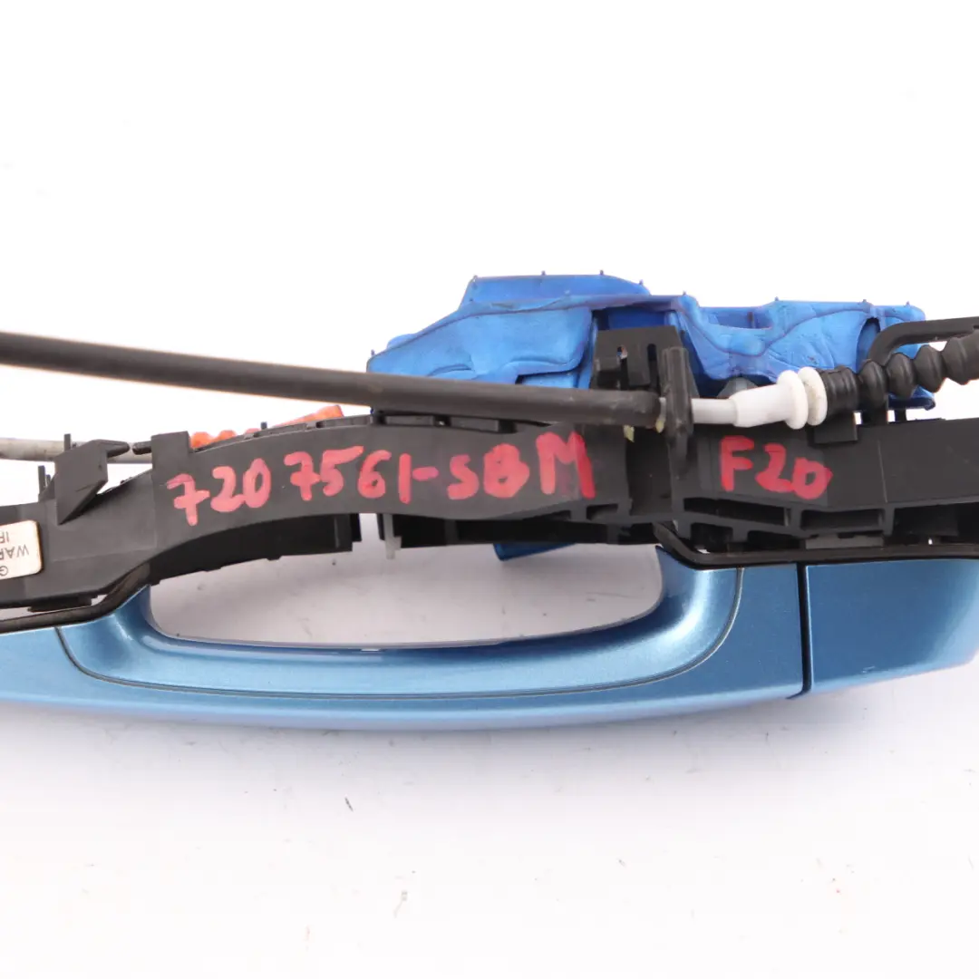 Grab Handle Door BMW F20 LCI Rear Left N/S Seaside Blue Metallic C1R to with Part number 7207561 Grab Handle Door BMW F20 LCI Rear Left N/S Seaside Blue Metallic C1R - SKU 7207561-SBM - Part number 7207561