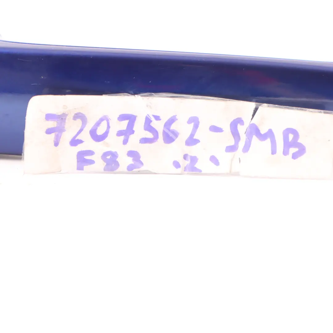 Door Handle Front Right San Marino Blue B51 7332566 to BMW X4 F26 F20 E90 F83 with Part number 7207562 BMW X4 F26 F20 E90 F83 Door Handle Front Right San Marino Blue B51 7332566 - SKU RHD-7332566-SMB - Part number 7207562