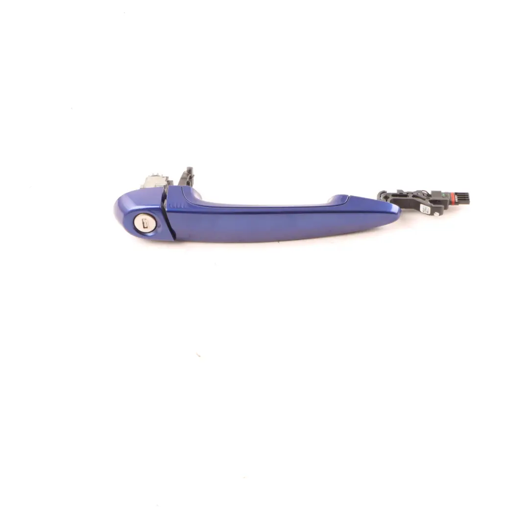 Door Handle Front Right San Marino Blue B51 7332566 to BMW X4 F26 F20 E90 F83 with Part number 7207562 BMW X4 F26 F20 E90 F83 Door Handle Front Right San Marino Blue B51 7332566 - SKU RHD-7332566-SMB - Part number 7207562