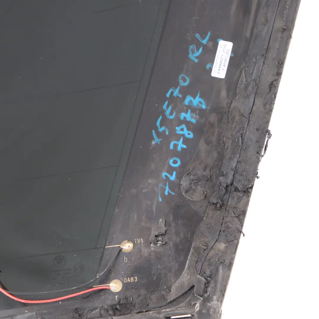 BMW X5 E70 Side Window Quarter Rear Left N/S Glass Black Foil Tinted AS2 - SKU 7207881-1 - Part number 7207881