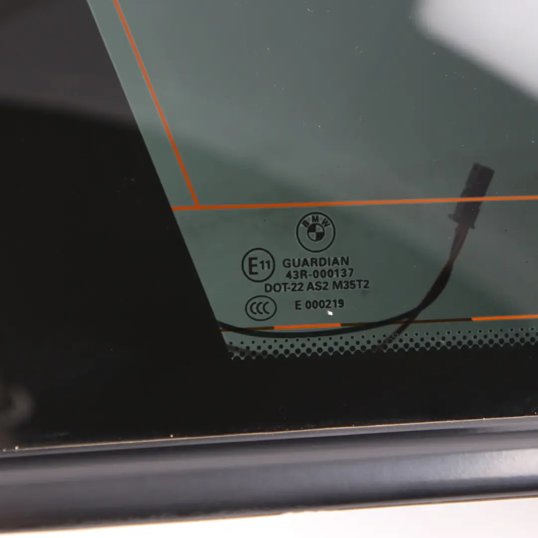 BMW X5 E70 Side Window Quarter Rear Left N/S Glass Black Foil Tinted AS2 - SKU 7207881-1 - Part number 7207881