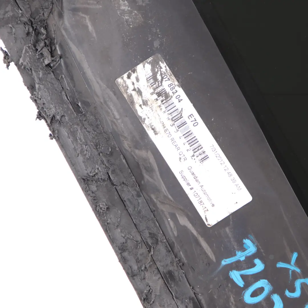 Side Window Quarter Rear Right O/S Glass Foil Tinted AS2 to BMW X5 E70 with Part number 7207882 BMW X5 E70 Side Window Quarter Rear Right O/S Glass Foil Tinted AS2 - SKU 7207882-1 - Part number 7207882