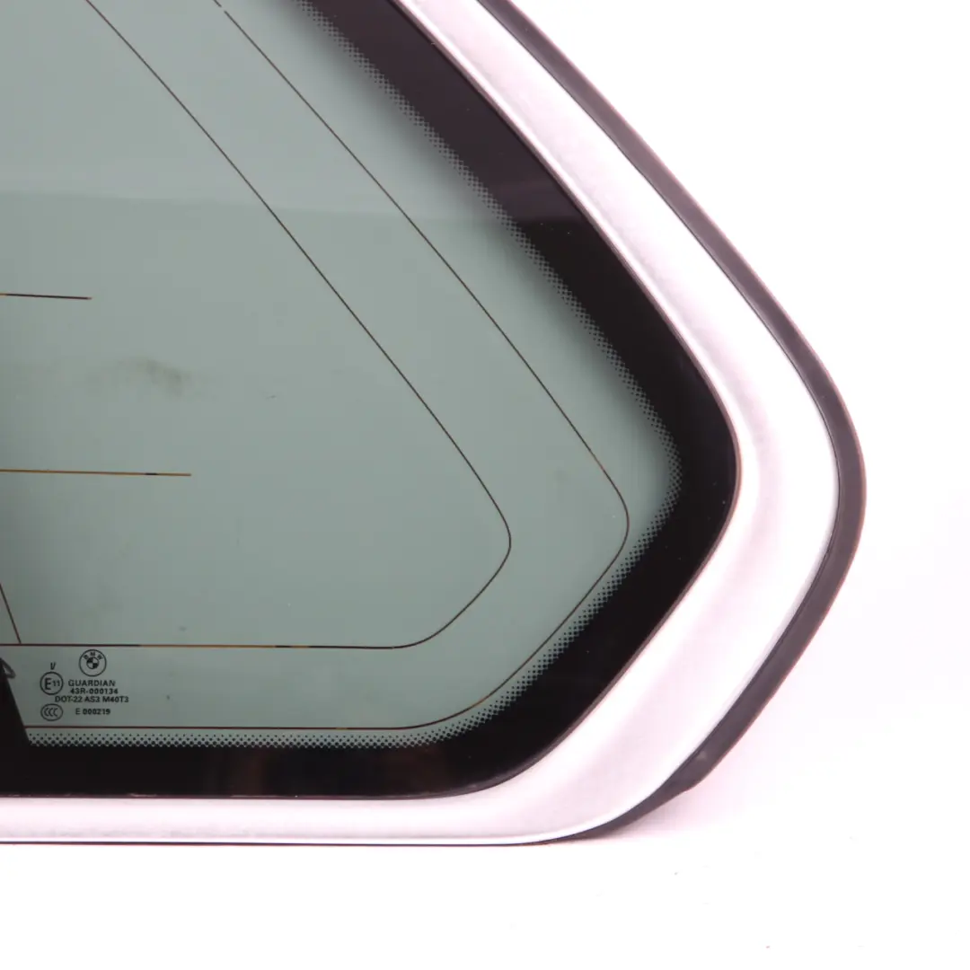 BMW X5 E70 Side Window Black Glass Gasket Rear Left N/S AS3 Heated - SKU 7207885-3 - Part number 7207885