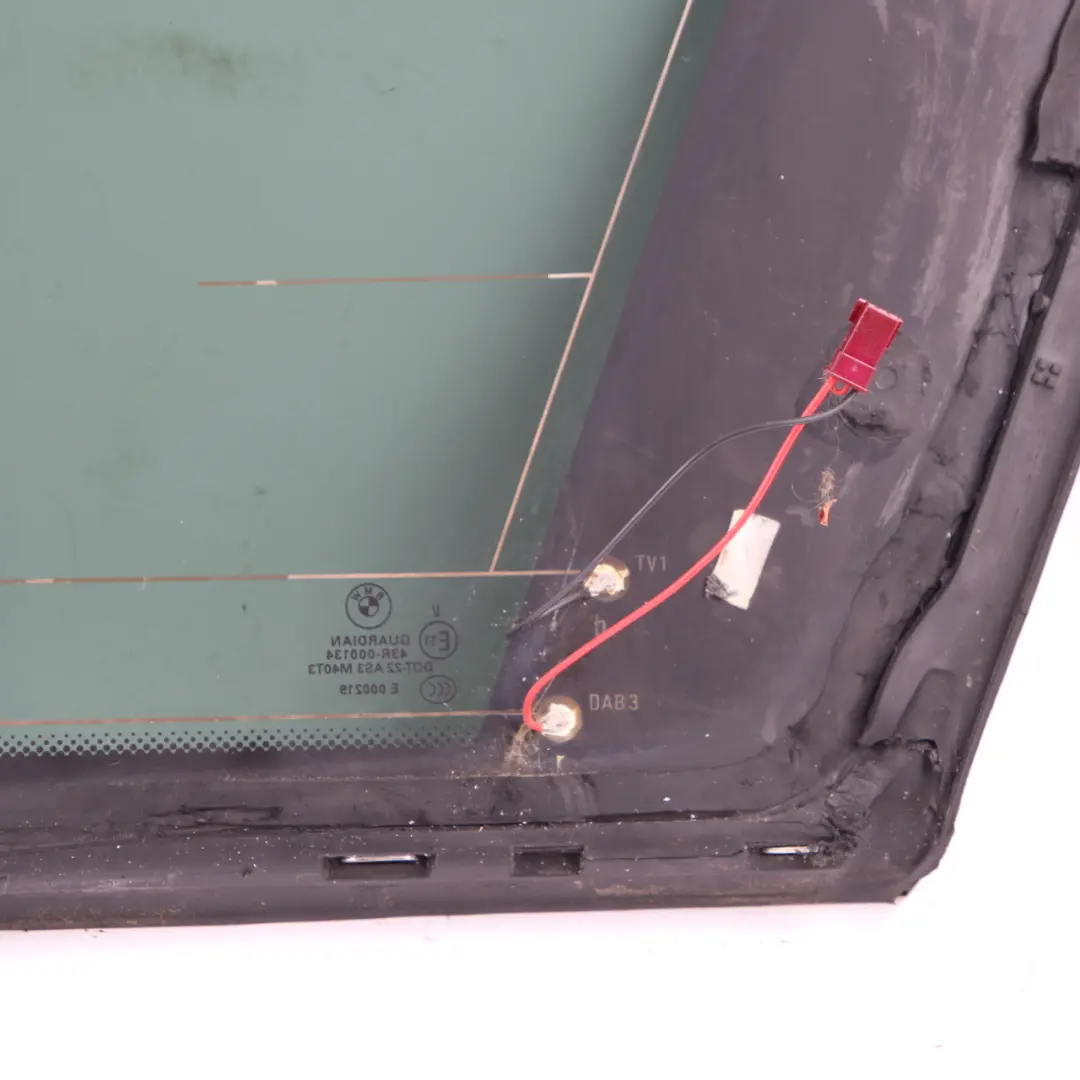 BMW X5 E70 Side Window Black Glass Gasket Rear Left N/S AS3 Heated - SKU 7207885-3 - Part number 7207885