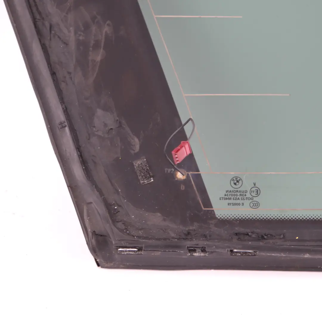 BMW E70 Ventana Lateral Negro Vidrio Junta Aluminio Trasero Derecho AS3 7207884 - SKU 7207886-2 - Número de pieza 7207886