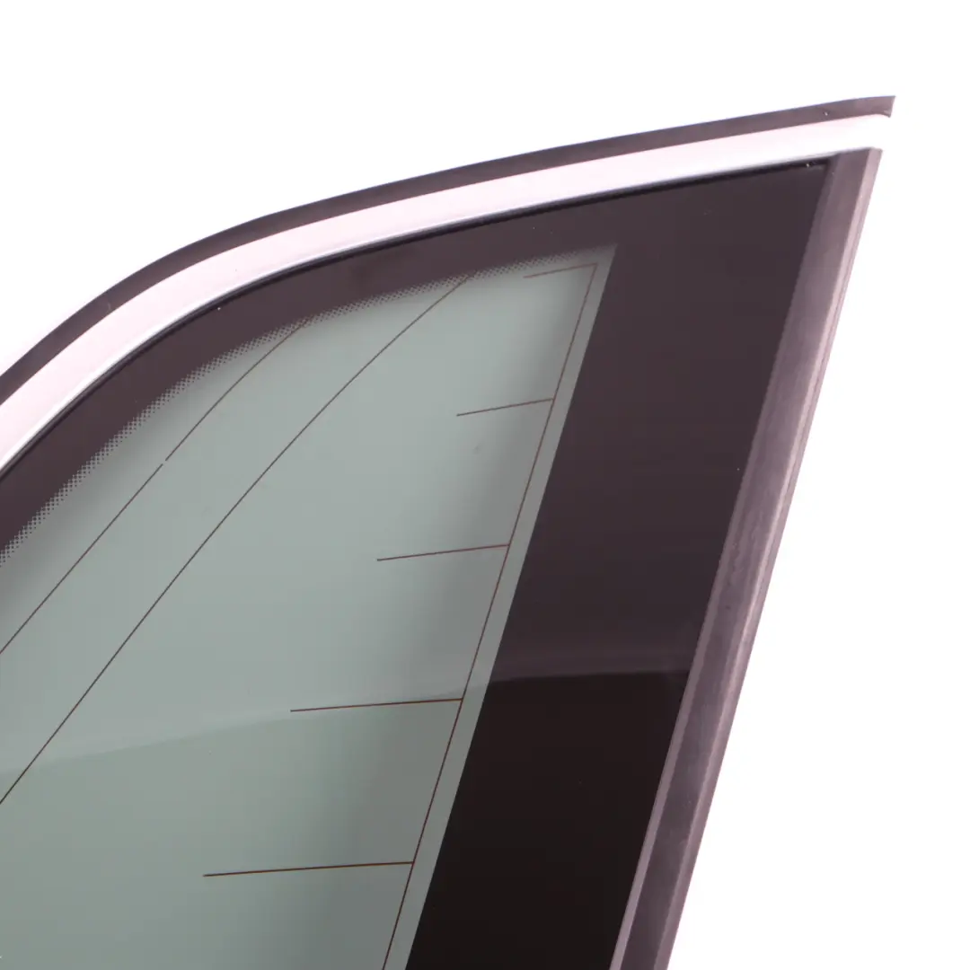 BMW E70 Ventana Lateral Negro Vidrio Junta Aluminio Trasero Derecho AS3 7207884 - SKU 7207886-2 - Número de pieza 7207886