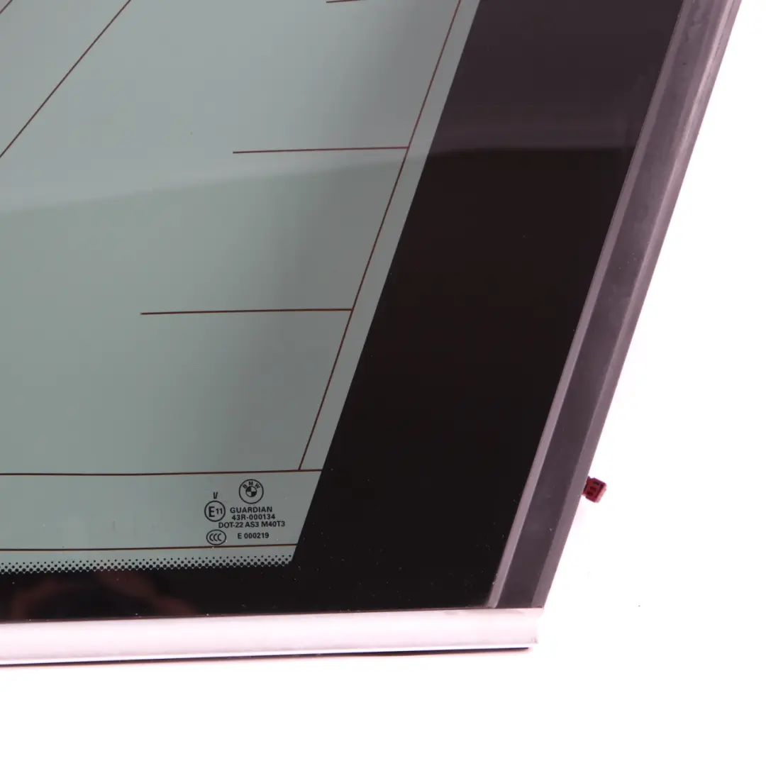 BMW E70 Ventana Lateral Negro Vidrio Junta Aluminio Trasero Derecho AS3 7207884 - SKU 7207886-2 - Número de pieza 7207886