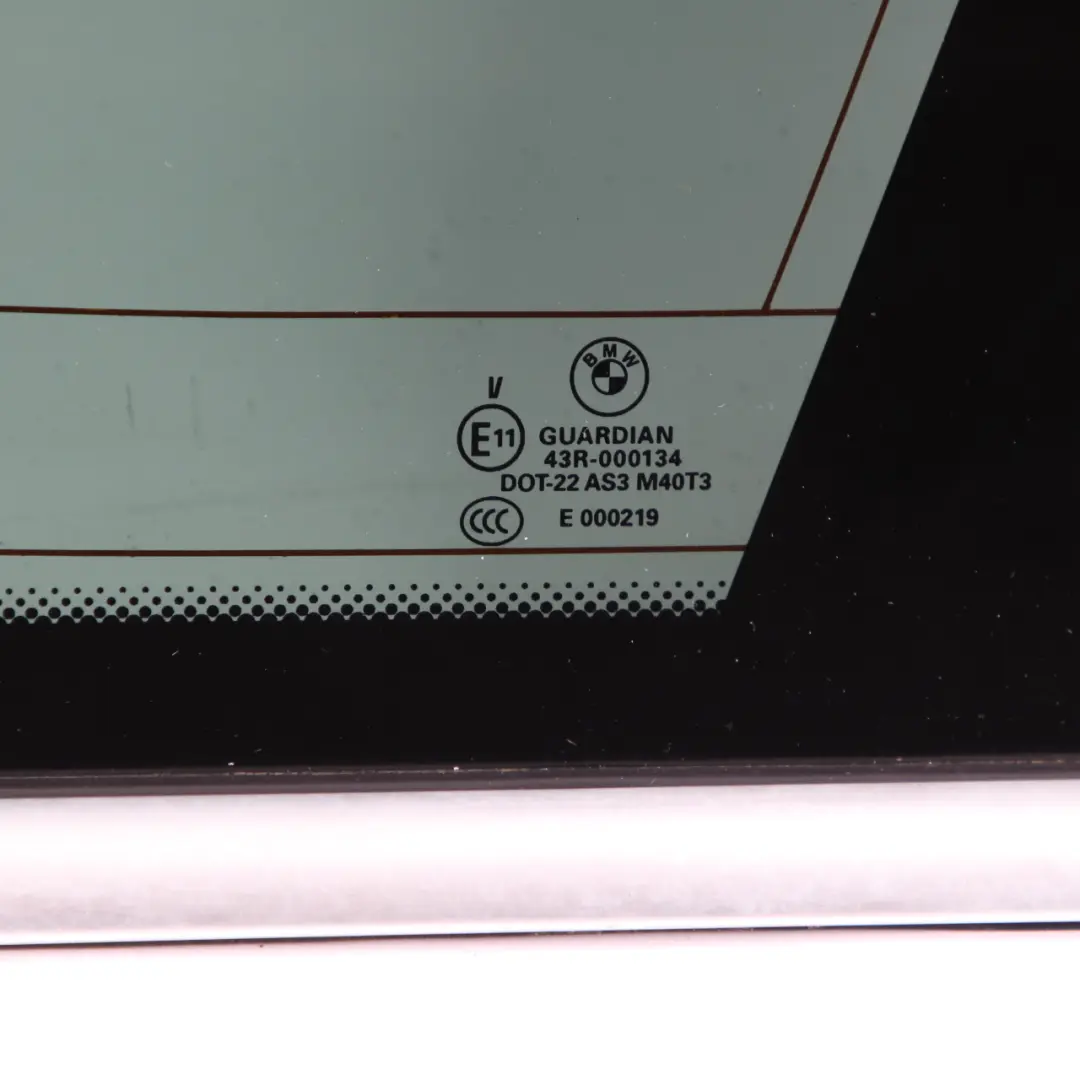 BMW E70 Finestrino laterale Vetro Guarnizione Alluminio Posteriore Destro AS3 - SKU 7207886-2 - Numero di parte 7207886
