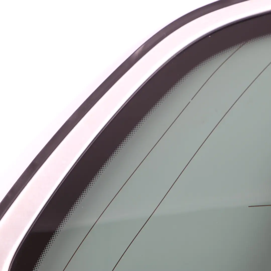 BMW E70 Seiten Scheibe Schwarz Glas Dichtung Aluminium Hinten Rechts AS3 7207884 - SKU 7207886-2 - Teilenummer 7207886