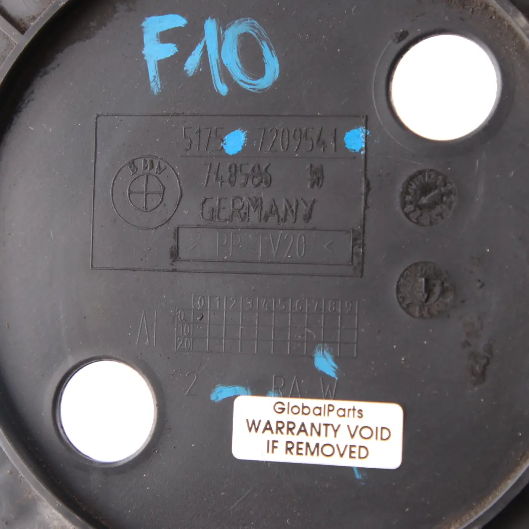 Unterbodenschutz hinten rechts Abschirmung Abdeckplatte für BMW F01 F10 mit Teilenummer 7209541 BMW F01 F10 Unterbodenschutz hinten rechts Abschirmung Abdeckplatte - SKU 7209541 - Teilenummer 7209541