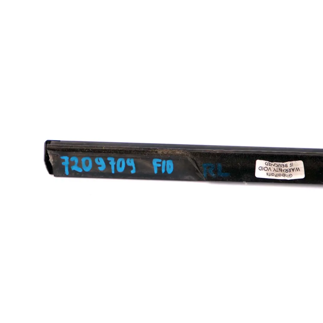 BMW F10 Rear Door Window Outer Weather Strip Cover High Gloss Left N/S - SKU 7209709 - Part number 7209709