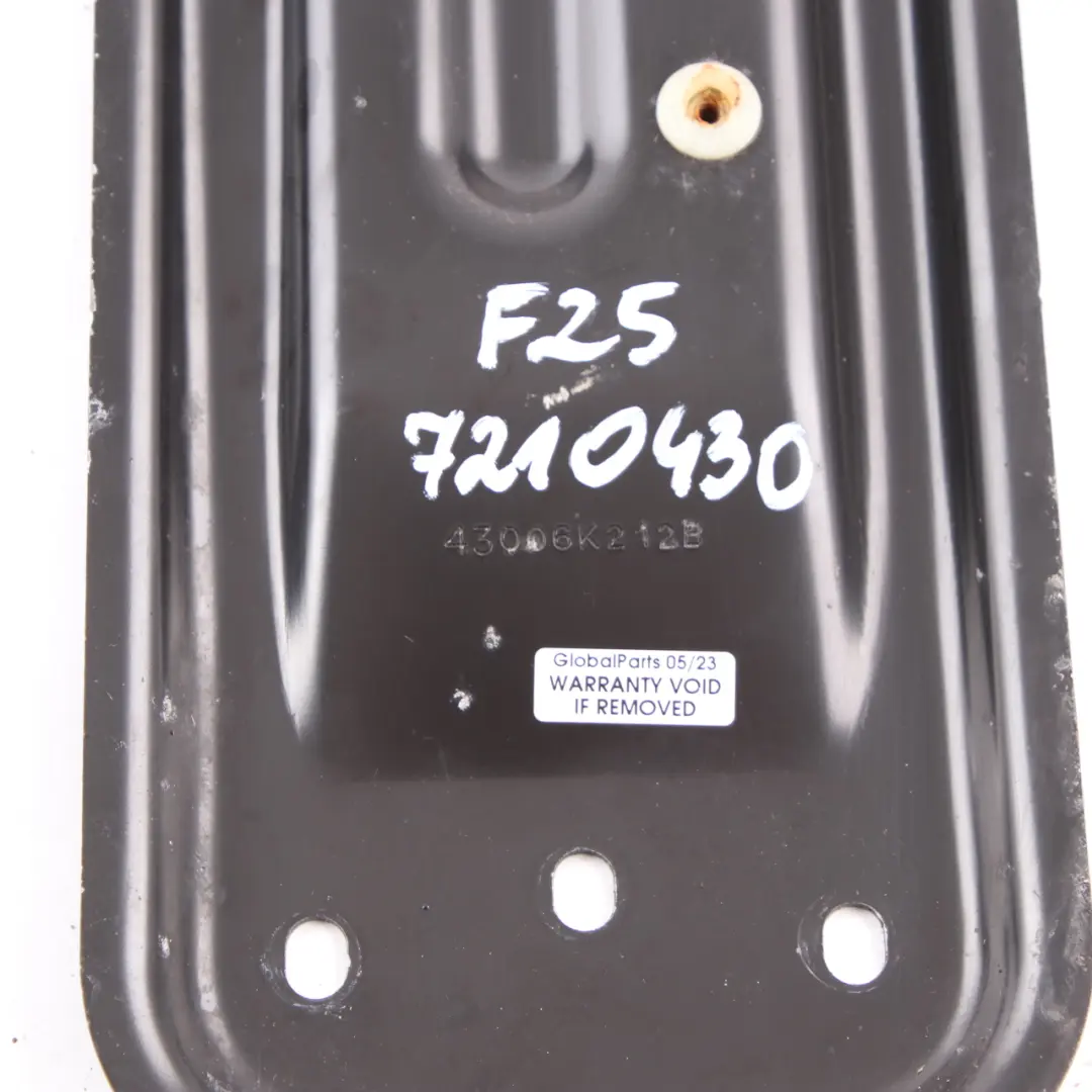 BMW X3 F25 Hinten Tunnel Querstrebe Bodenplatte Verbinder Verstärker Montage - SKU 7210430 - Teilenummer 7210430