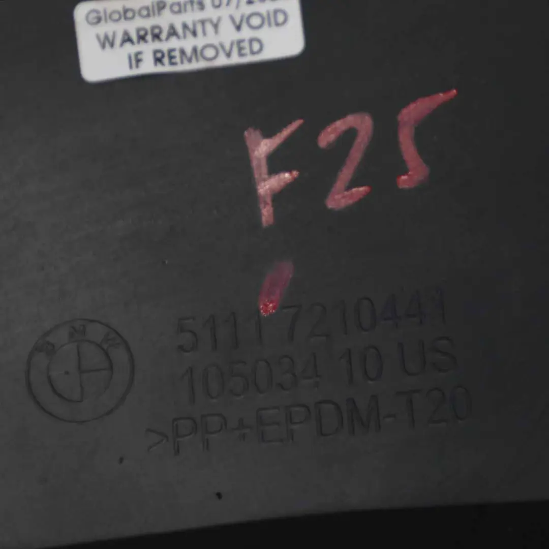 Paraurti anteriore inferiore Spoiler Pannello di copertura per BMW X3 F25 con numero di parte 7210441 BMW X3 F25 Paraurti anteriore inferiore Spoiler Pannello di copertura - SKU 7210441 - Numero di parte 7210441