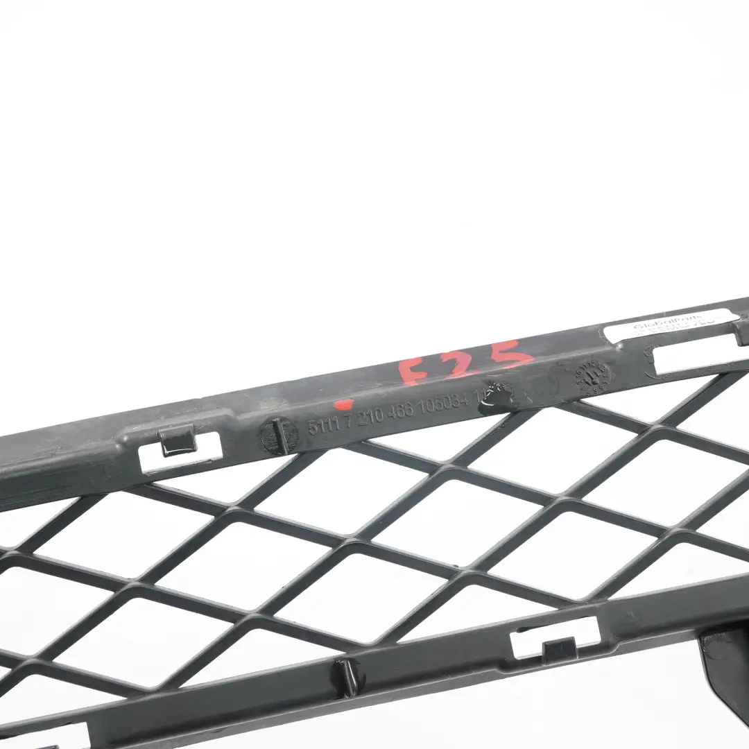 Front Bumper Trim Grille Panel Black to BMW X3 F25 with Part number 7210466 BMW X3 F25 Front Bumper Trim Grille Panel Black - SKU 7210466 - Part number 7210466