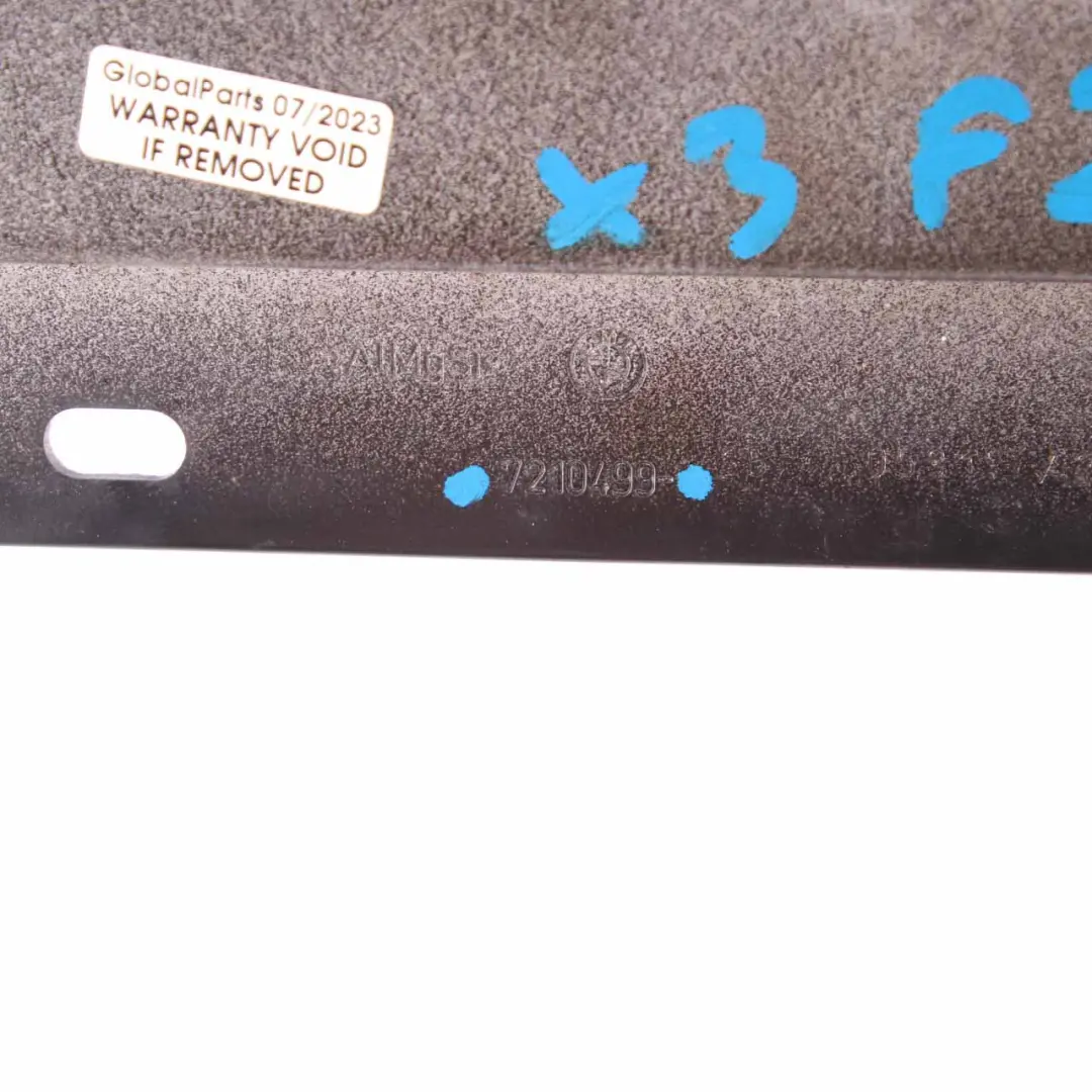 BMW X3 F25 Staffa Rinforzo Paraurti Anteriore Sinistra Supporto Barra - SKU 7210499 - Numero di parte 7210499