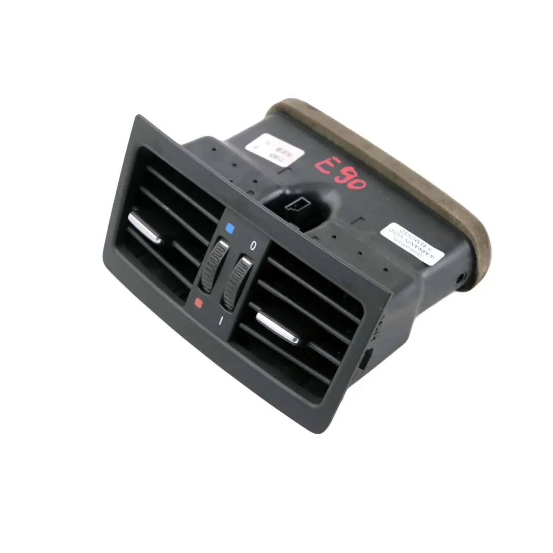  Bocchetta D'Aria Posteriore BMW E90 E91 Console Centrale Griglia Nero - SKU 7210639 - Numero di parte 7210639
