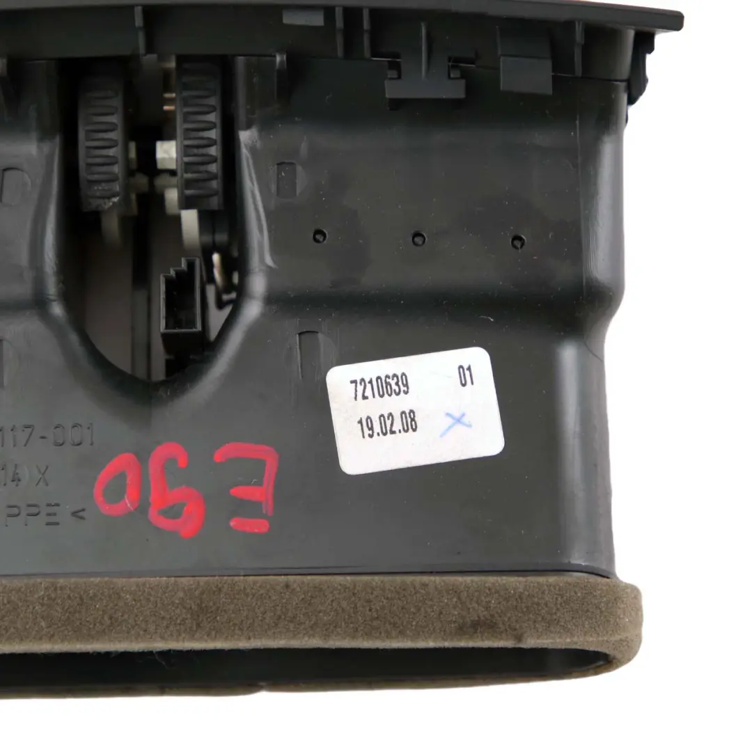 Bocchetta Aria Posteriore Console Centrale Griglia Nera per BMW E90 E91 con numero di parte 7210639 BMW E90 E91 Bocchetta Aria Posteriore Console Centrale Griglia Nera - SKU 7210639 - Numero di parte 7210639