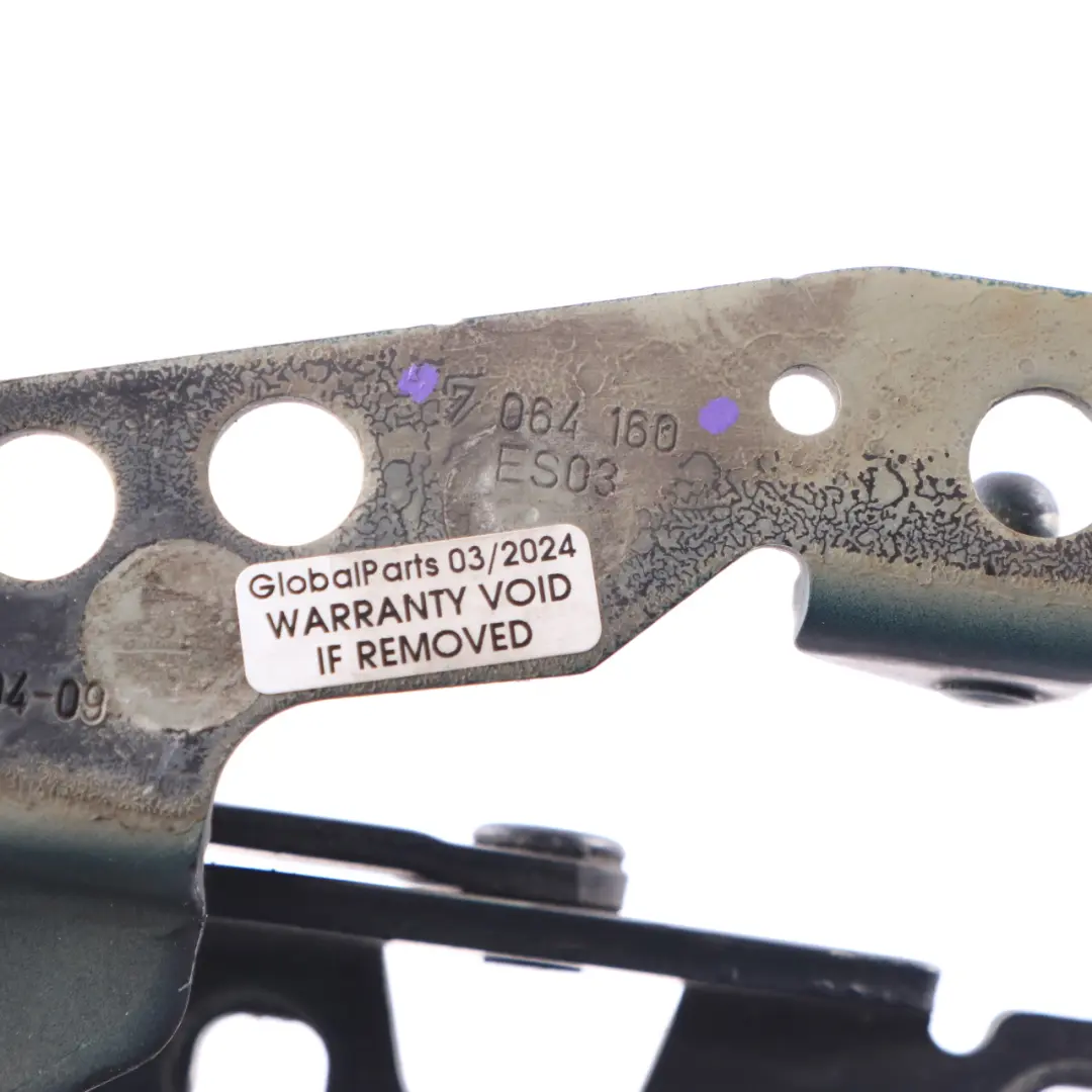 BMW E63 E64 Hood Bonnet Hinge Front Right O/S Blue Onyx Metallic - S11 7064160 - SKU 7210670-BLO - Part number 7210670