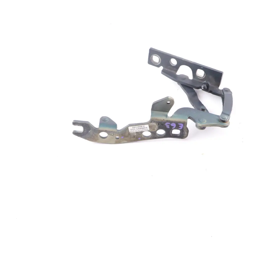 BMW E63 E64 Hood Bonnet Hinge Front Right O/S Blue Onyx Metallic - S11 7064160 - SKU 7210670-BLO - Part number 7210670