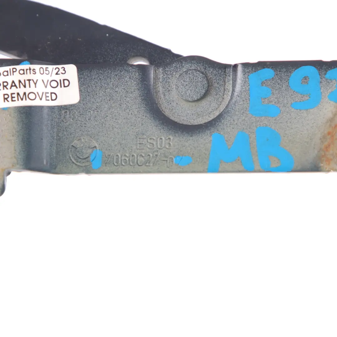 Bisagra Maletero BMW E90 E92 Trasera Izquierda Monacoblau Metalizado A35 7060627 - SKU 7210675-MB - Número de pieza 7210675