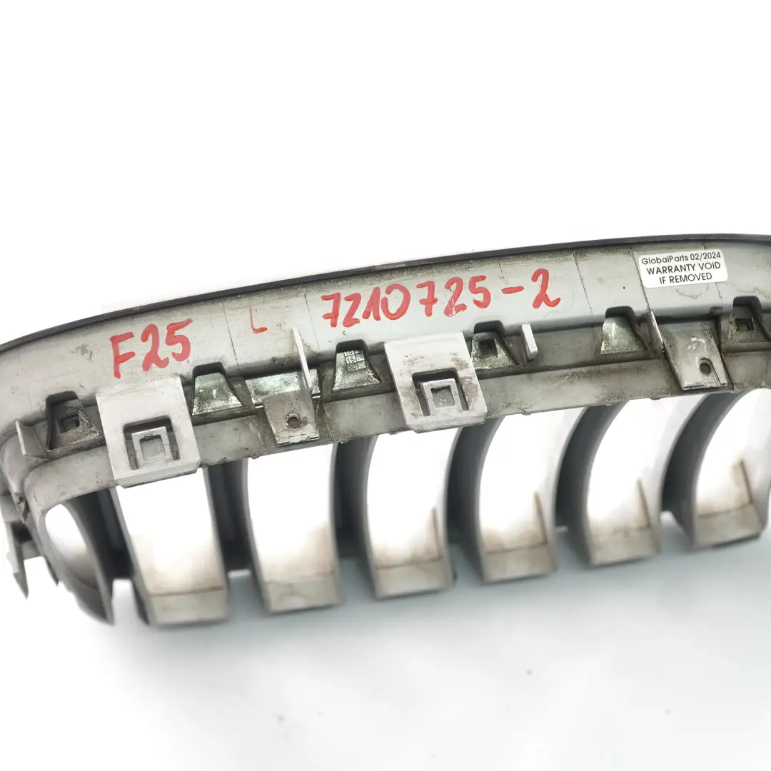 BMW X3 F25 Paraurti Anteriore Griglia Ingresso Aria Pannello Sinistro - SKU 7210725-2 - Numero di parte 7210725