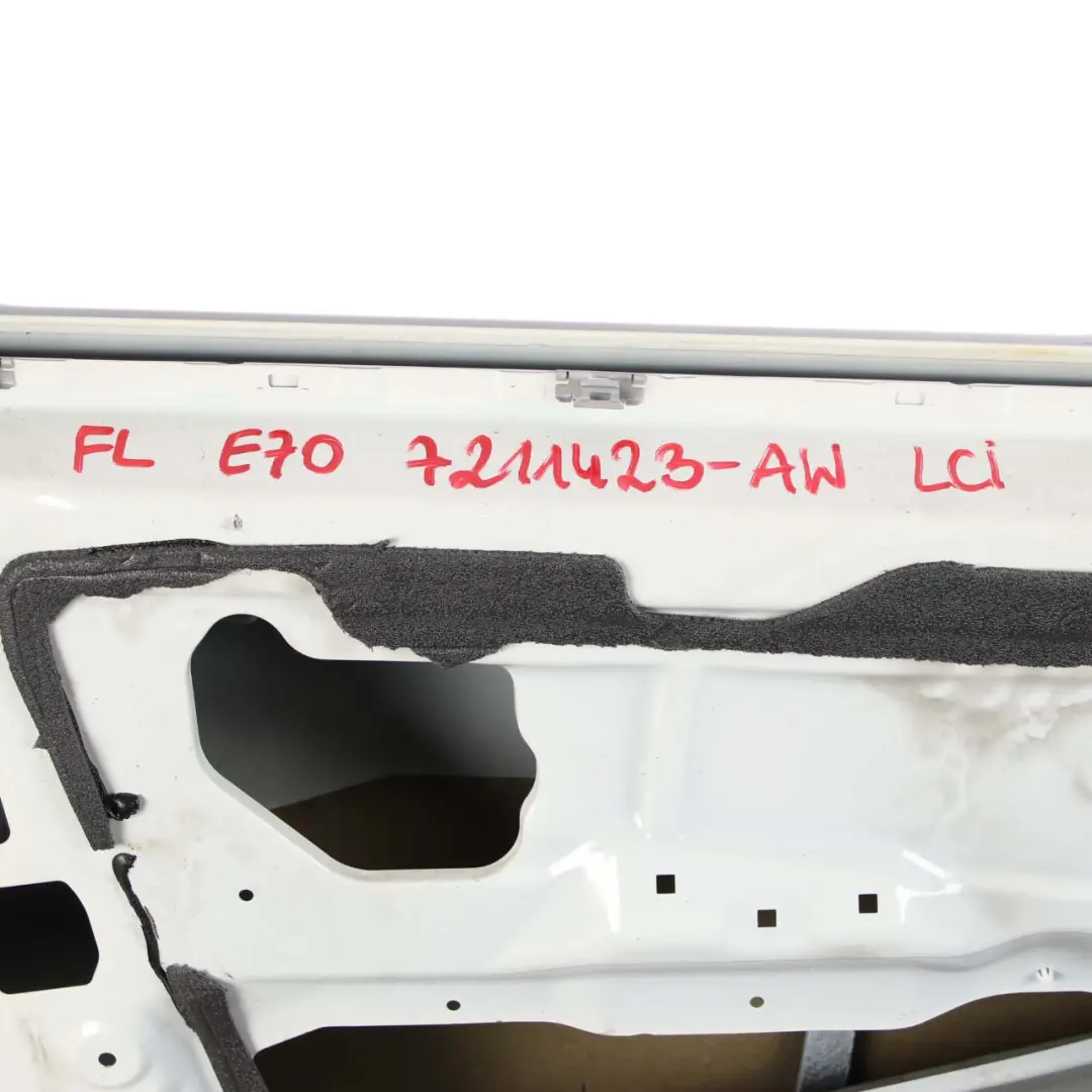 Door Front Left N/S Alpinweiss Alpine White 3 - 300 to BMW X5 E70 with Part number 7211423 BMW X5 E70 Door Front Left N/S Alpinweiss Alpine White 3 - 300 - SKU 7211423-AW - Part number 7211423