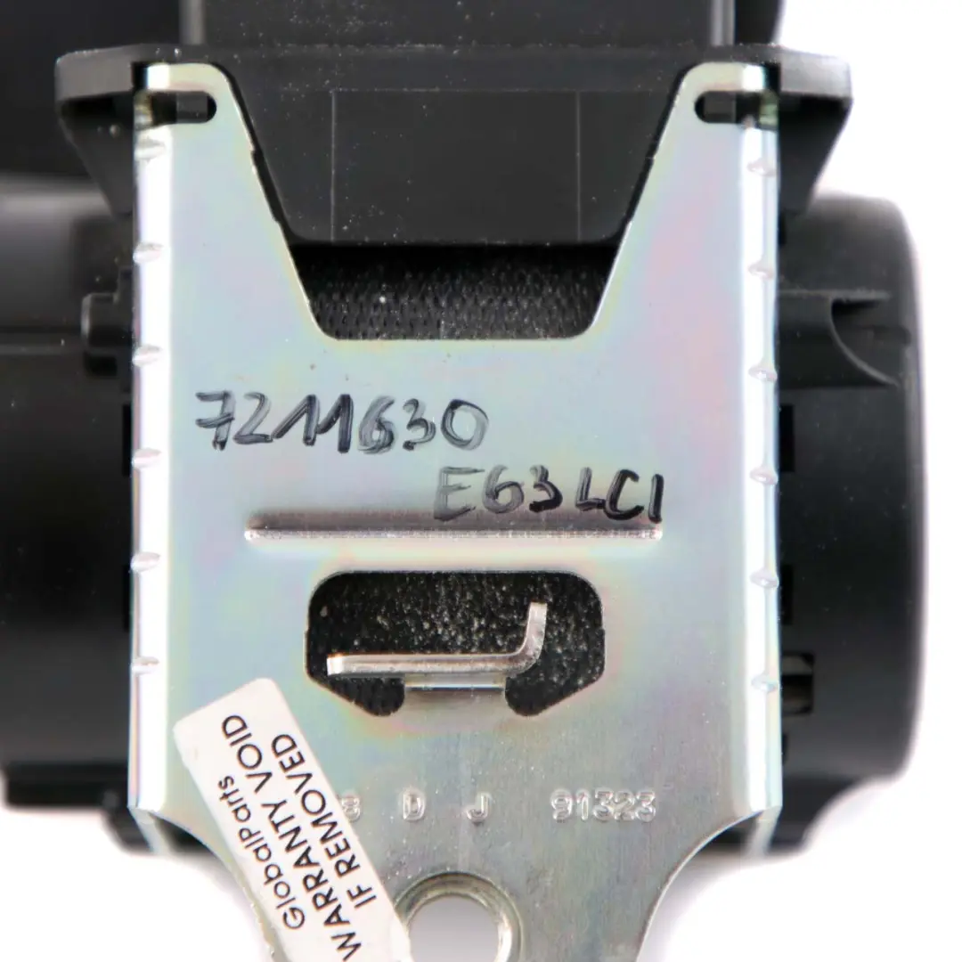 BMW E63 LCI Ceinture supérieure de sécurité avant droite noire - SKU 7211630 - Numéro de pièce 7211630