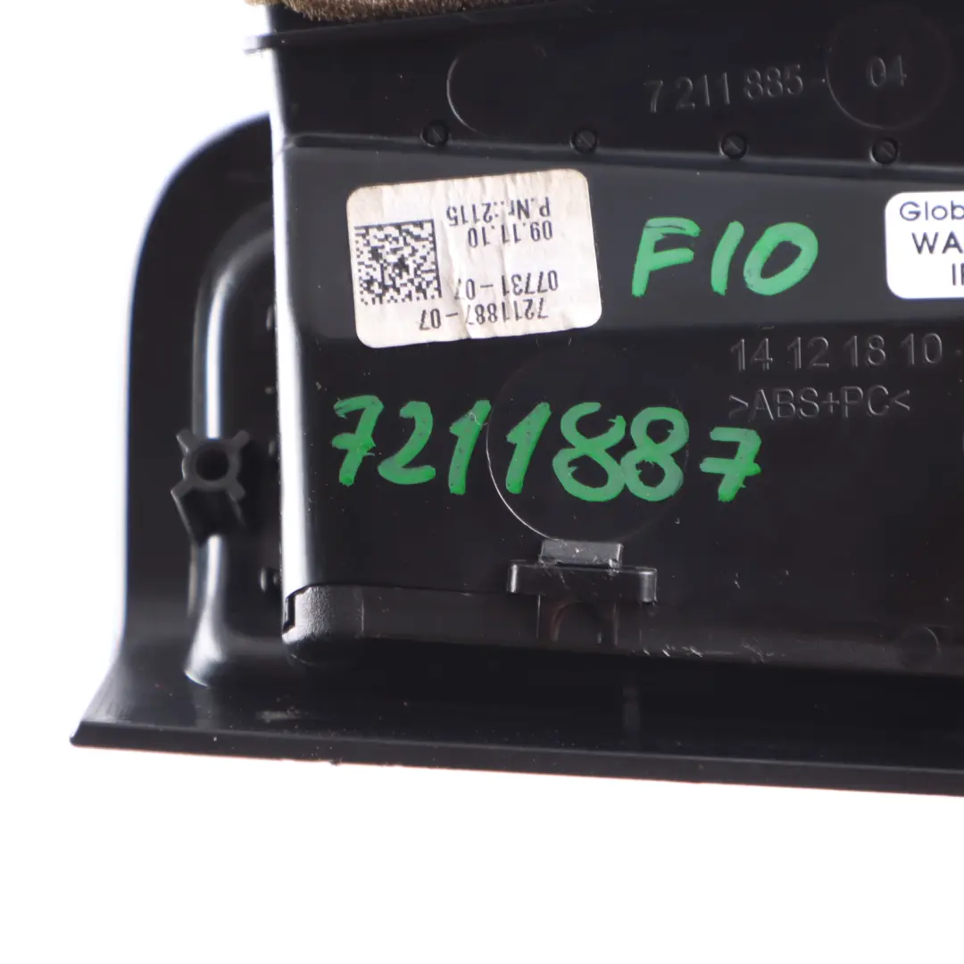 Pillar Air Vent Passenger Side Left 2012 7211885 to Bmw F10 M5 with Part number 7211887 Bmw F10 M5 Pillar Air Vent Passenger Side Left 2012 7211885 - SKU 7211887 - Part number 7211887