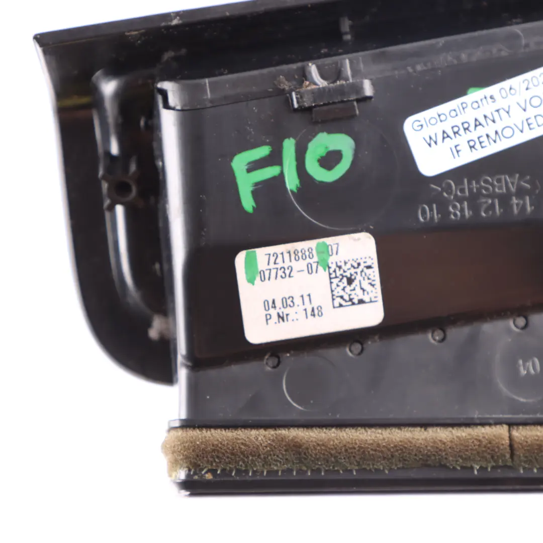 Right Driver Side Pillar Inner Air Vent 7352116 to Bmw 5 Series F10 with Part number 7211888 Bmw 5 Series F10 Right Driver Side Pillar Inner Air Vent 7352116 - SKU 7211888 - Part number 7211888