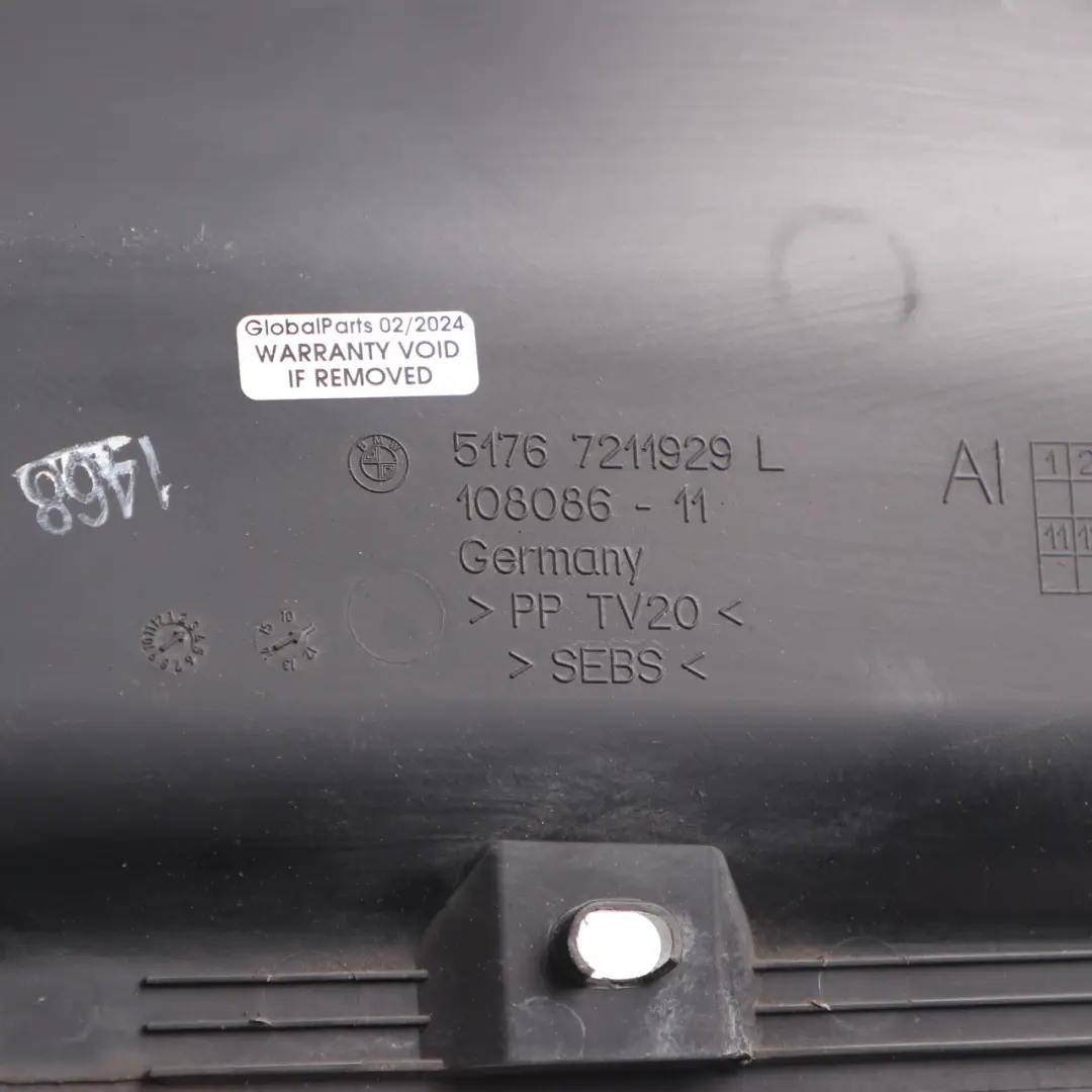 Panel Osłona Guma Uszczelka Błotnika Lewa Lewy do BMW F12 o numerze 7211929 BMW F12 Panel Osłona Guma Uszczelka Błotnika Lewa Lewy - SKU 7211929 - Numer Części 7211929