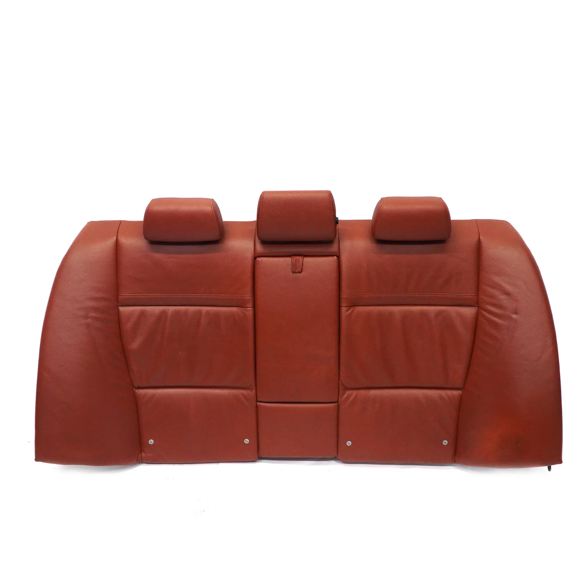 BMW E90 LCI Rear Seat Backrest Back Cover Leather Red Brown Rotbraun