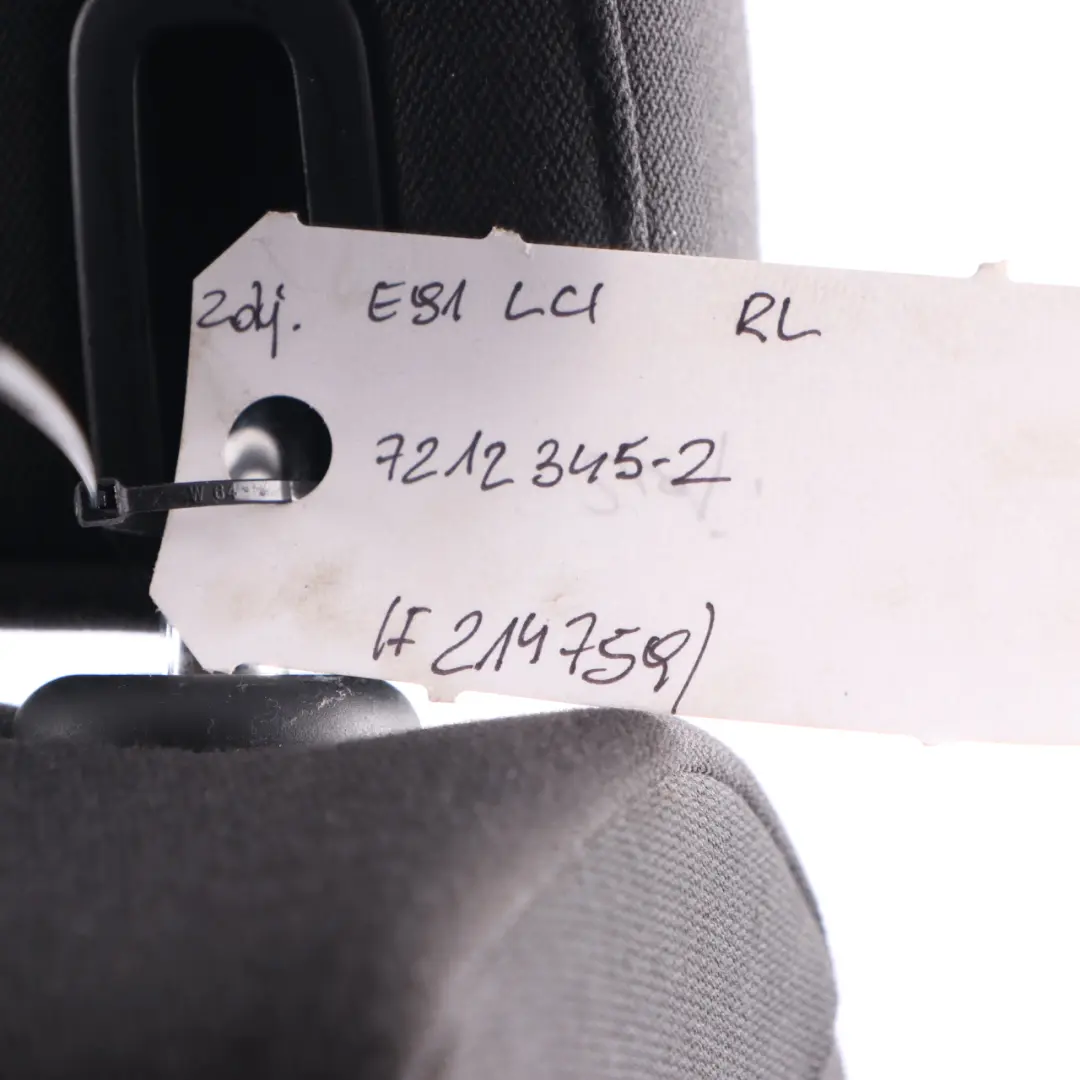 BMW E91 LCI Oparcie Kanapy Lewy Tył Materiałowa Vertex Antracyt - SKU 7212345-2 - Numer Części 7212345