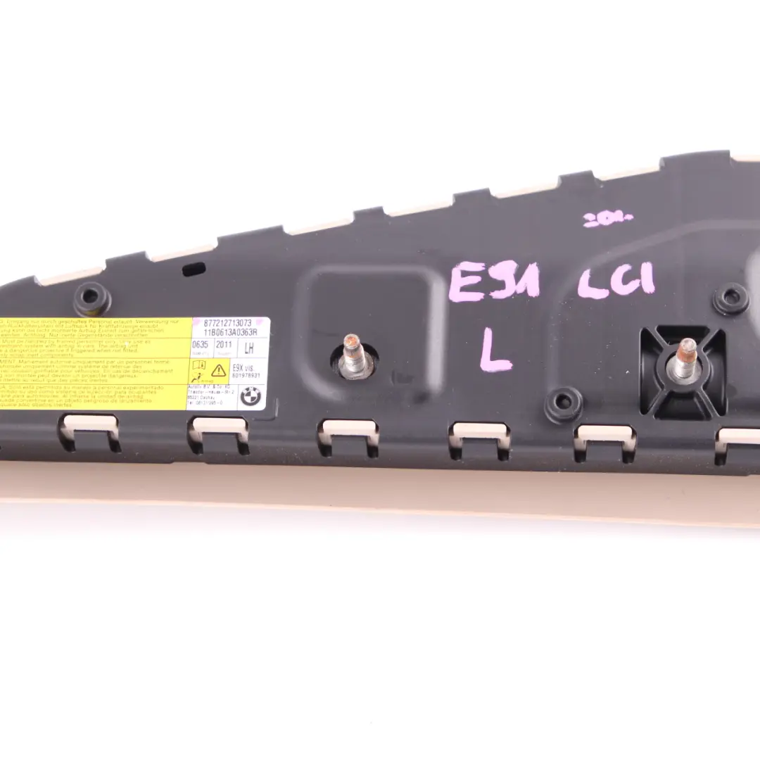 BMW E90 E91 LCI Modulo Aria Sedile Anteriore Sinistro Oyster - SKU 7212713 - Numero di parte 7212713