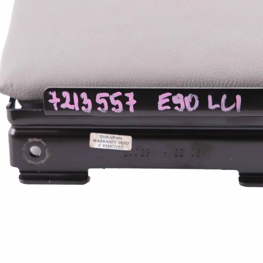 Middle Armrest Rear Seat Leather Dakota Grey E91 to BMW E90 LCI with Part number 7246452 BMW E90 LCI Middle Armrest Rear Seat Leather Dakota Grey E91 - SKU 7213557 - Part number 7246452