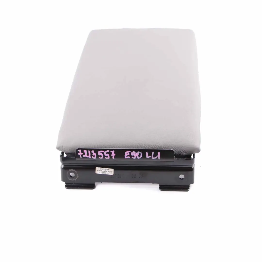 BMW E90 LCI Middle Armrest Rear Seat Leather Dakota Grey E91 - SKU 7213557 - Part number 7246452