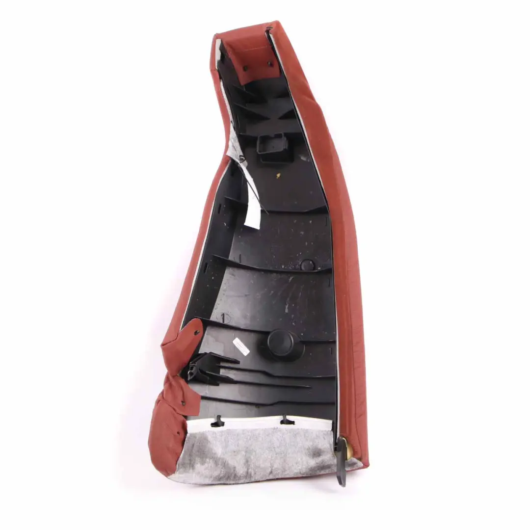 Lateral Trim Panel Cover Right O/S Leather Red Brown to BMW E90 LCI Rear Seat with Part number 7213614 BMW E90 LCI Rear Seat Lateral Trim Panel Cover Right O/S Leather Red Brown - SKU 7213614 - Part number 7213614