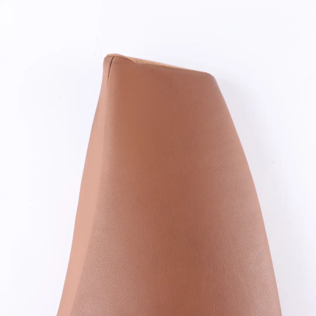 Left N/S Lateral Trim Panel Cover Leather Saddle Brown to BMW E91 LCI Rear Seat with Part number 7213633 BMW E91 LCI Rear Seat Left N/S Lateral Trim Panel Cover Leather Saddle Brown - SKU 7213633 - Part number 7213633