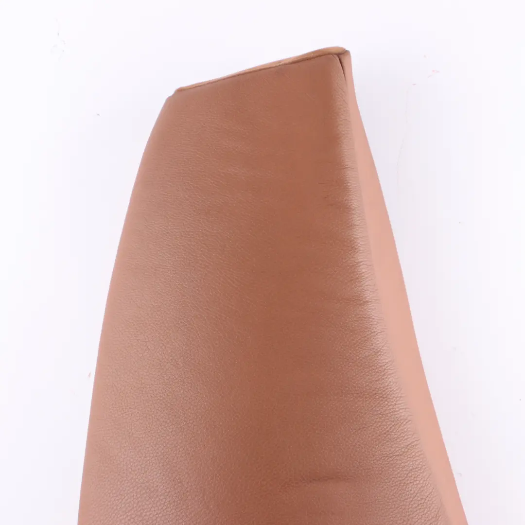 BMW E91 LCI Rear Seat Right O/S Lateral Trim Panel Cover Leather Saddle Brown - SKU 7213634 - Part number 7213634