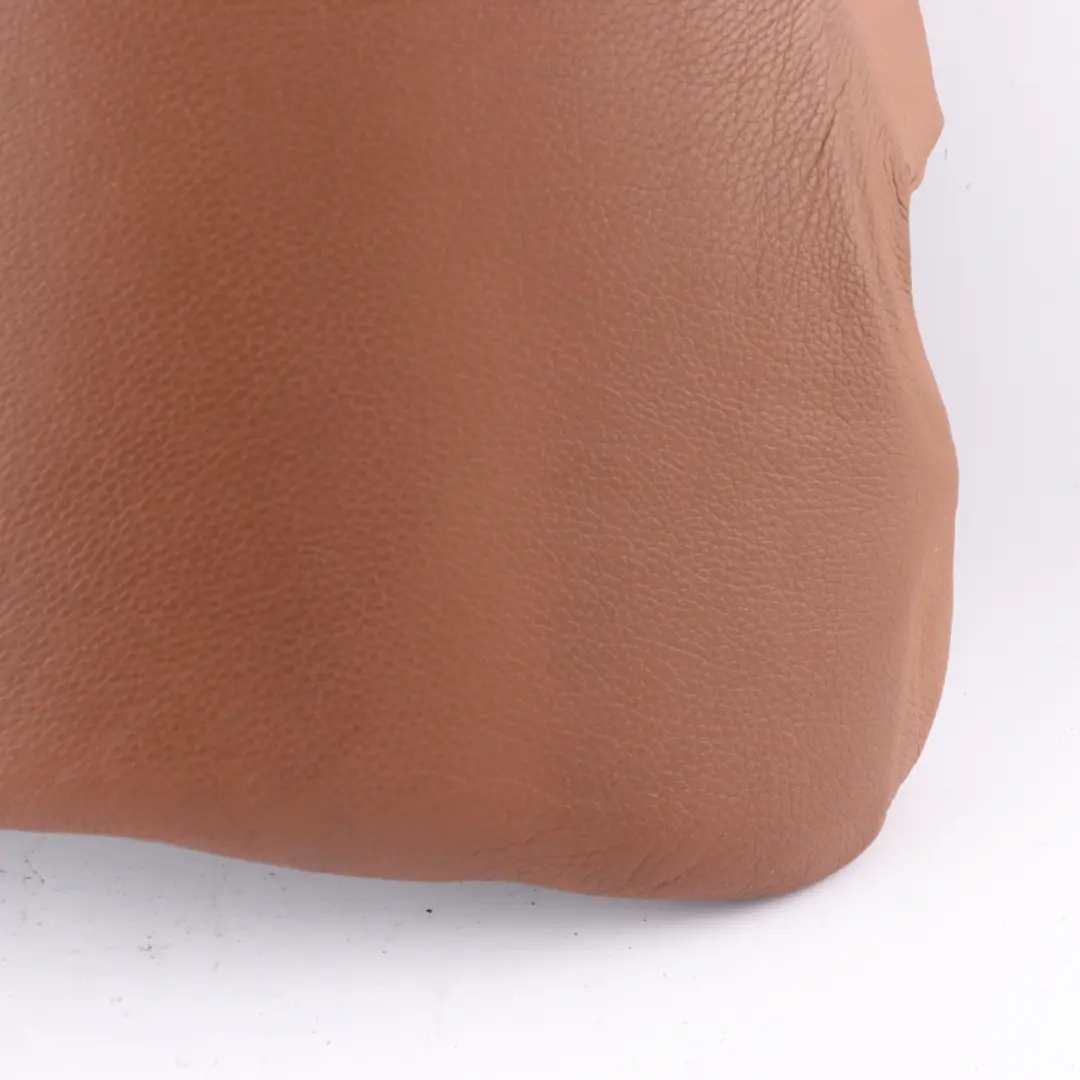 Right O/S Lateral Trim Panel Cover Leather Saddle Brown to BMW E91 LCI Rear Seat with Part number 7213634 BMW E91 LCI Rear Seat Right O/S Lateral Trim Panel Cover Leather Saddle Brown - SKU 7213634 - Part number 7213634