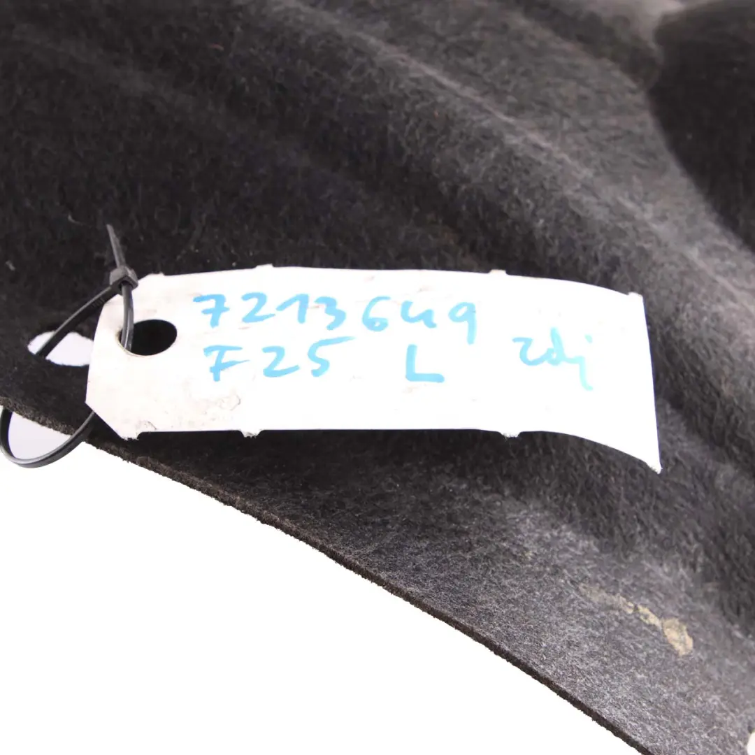 Rivestimento Passaruota Posteriore Sinistro per BMW F25 con numero di parte 7213649 BMW F25 Rivestimento Passaruota Posteriore Sinistro - SKU 7213649 - Numero di parte 7213649